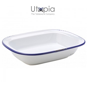 Блюдо Avebury Blue для лазаньи, пирога, L 24 см, керамика, UTOPIA