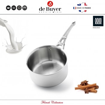 Ковшик French Collection индукционный, 1.2 л, D 14 см, сталь, de Buyer