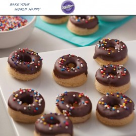 Mini Donut Антипригарная форма для выпечки на 12 мини пончиков, сталь нержавеющая, Wilton, США
