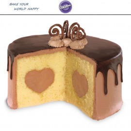Fill Heart Антипригарный набор круглых форм для выпечки торта с сердцем внутри, Wilton, США