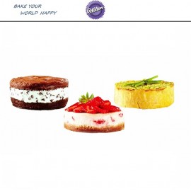 MINI CAKE Набор антипригарных мини-форм разъемных для выпечки, 3 шт, 10 см, Wilton, США