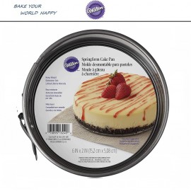 Cake Антипригарная форма для выпечки разъемная, D 15.2, H 8 см, Wilton, США