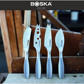 MONACO Набор мини-ножей для сыра, 16 см, 4 шт, стальной, Boska, Нидерланды