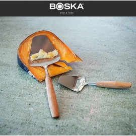 Слайсер для полутвёрдого сыра, 16 см, нержавеющая сталь, дерево, Boska, Нидерланды
