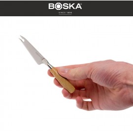 BOSKA Набор мини-ножей для сыра, 4 предмета, нержавеющая сталь, дерево, Boska, Нидерланды