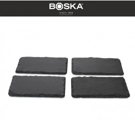 BOSKA Набор досок сервировочных для сыра, 4 шт, 16 x 10 см, сланец, Boska, Нидерланды