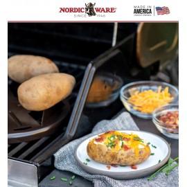 BBQ Блюдо для запекания картофеля, D 23 см, алюминий, Nordic Ware, США