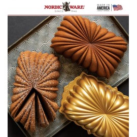 CLASSIC Форма для выпечки кекса, хлеба, 1.4 л, литой алюминий, серия Premier Gold Collection, Nordic Ware, США