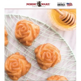 ROSE Форма для выпечки, объем 0.5 л, литой алюминий, Nordic Ware, США