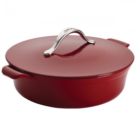Сотейник с крышкой "Веста" 4,7л (красный), Чугун, Anolon, США