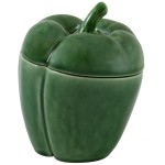 Емкость "Перец" 12,5 см (зеленый), керамика ручной работы, Bordallo Pinheiro, Португалия