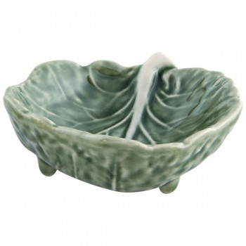 Соусник "Капуста" 9 см, керамика ручной работы, Bordallo Pinheiro, Португалия