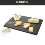 BOSKA Доска сервировочная с мелками для сыра и тапас, 40 x 30 см, сланец, Boska, Нидерланды