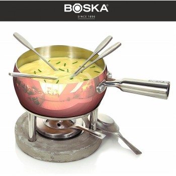 COPPER Набор для фондю медный на 4 персоны, 1 литр, D 20 см, медь, сталь нержавеющая, Boska, Нидерланды