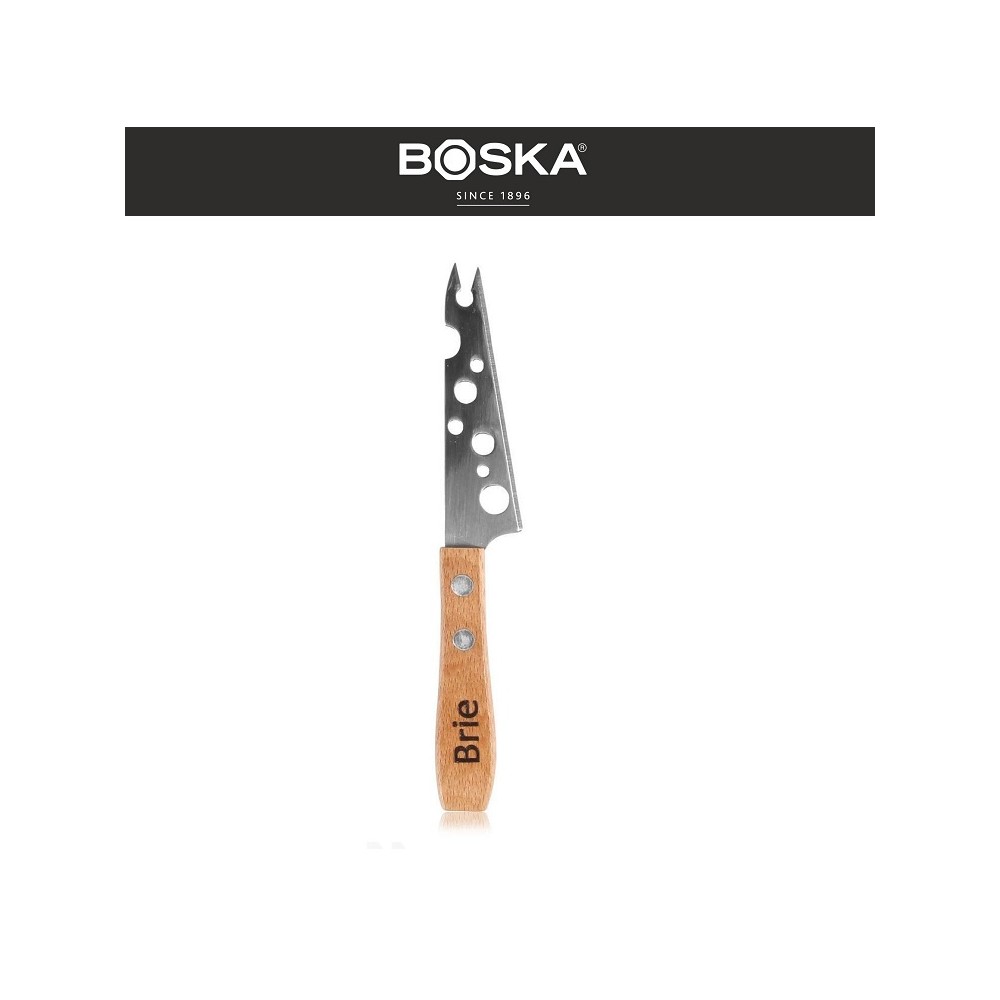 GENEVA MINI Нож для мягкого и полутвёрдого сыра, 14.5 см, нержавеющая сталь, дерево, Boska, Нидерланды