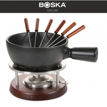 NERO Набор для фондю на 6 персон, 1 л, D 16 см, керамика жаропрочная, Boska, Нидерланды