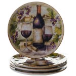 Тарелка закусочная "Виноградная долина" 23см, Керамика, CERTIFIED INTERNATIONAL CORP, США