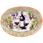 Блюдо овальное "Виноградная долина" 42см, Керамика, CERTIFIED INTERNATIONAL CORP, США