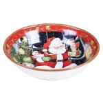 Тарелка суповая "Мастерская Санта-Клауса" 25см, Керамика, CERTIFIED INTERNATIONAL CORP, США