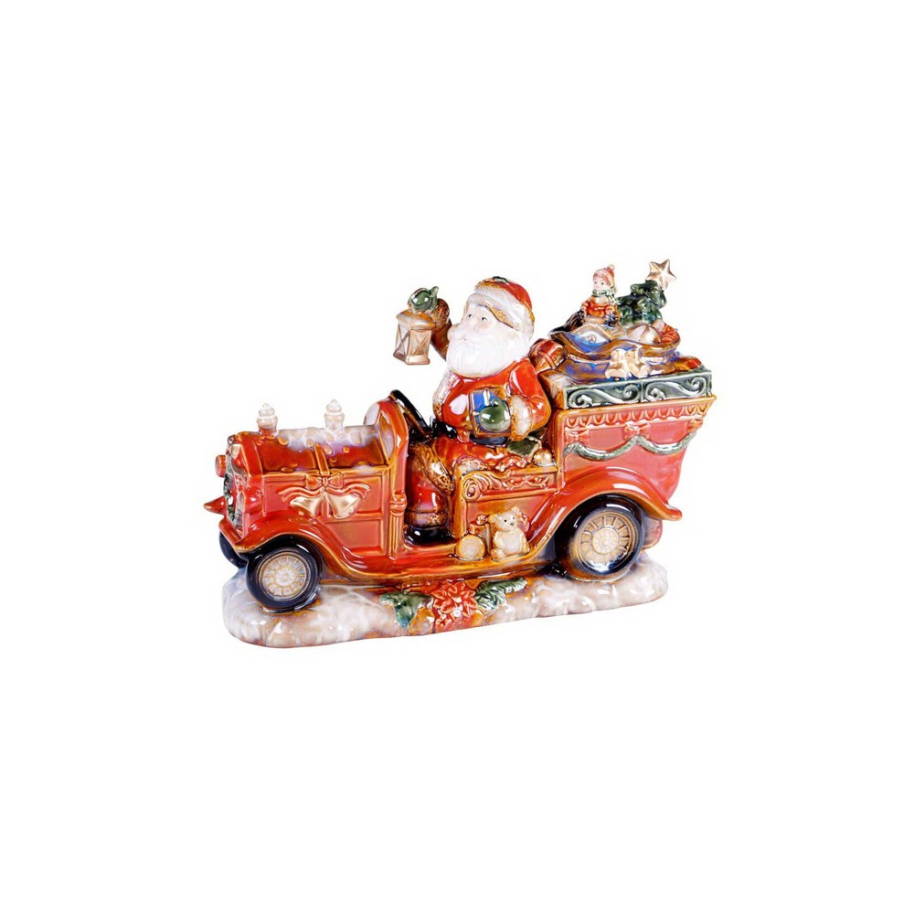 Фигурка "Автомобиль Санта-Клауса" 27см, Керамика, CERTIFIED INTERNATIONAL CORP, США