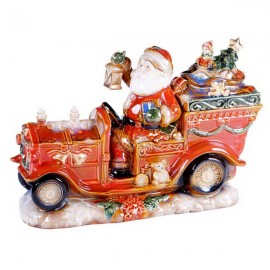 Фигурка "Автомобиль Санта-Клауса" 27см, Керамика, CERTIFIED INTERNATIONAL CORP, США