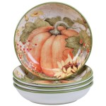 Тарелка суповая "Тыквы" 24см, Керамика, CERTIFIED INTERNATIONAL CORP, США