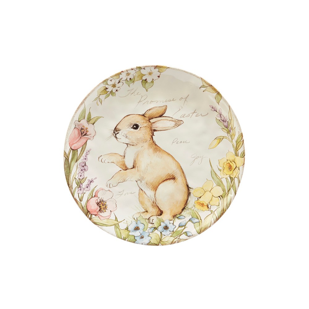 Блюдо круглое "Пятнистый заяц" 33см, Керамика, CERTIFIED INTERNATIONAL CORP, США