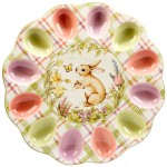 Тарелка для яиц "Пятнистый заяц", Керамика, CERTIFIED INTERNATIONAL CORP, США