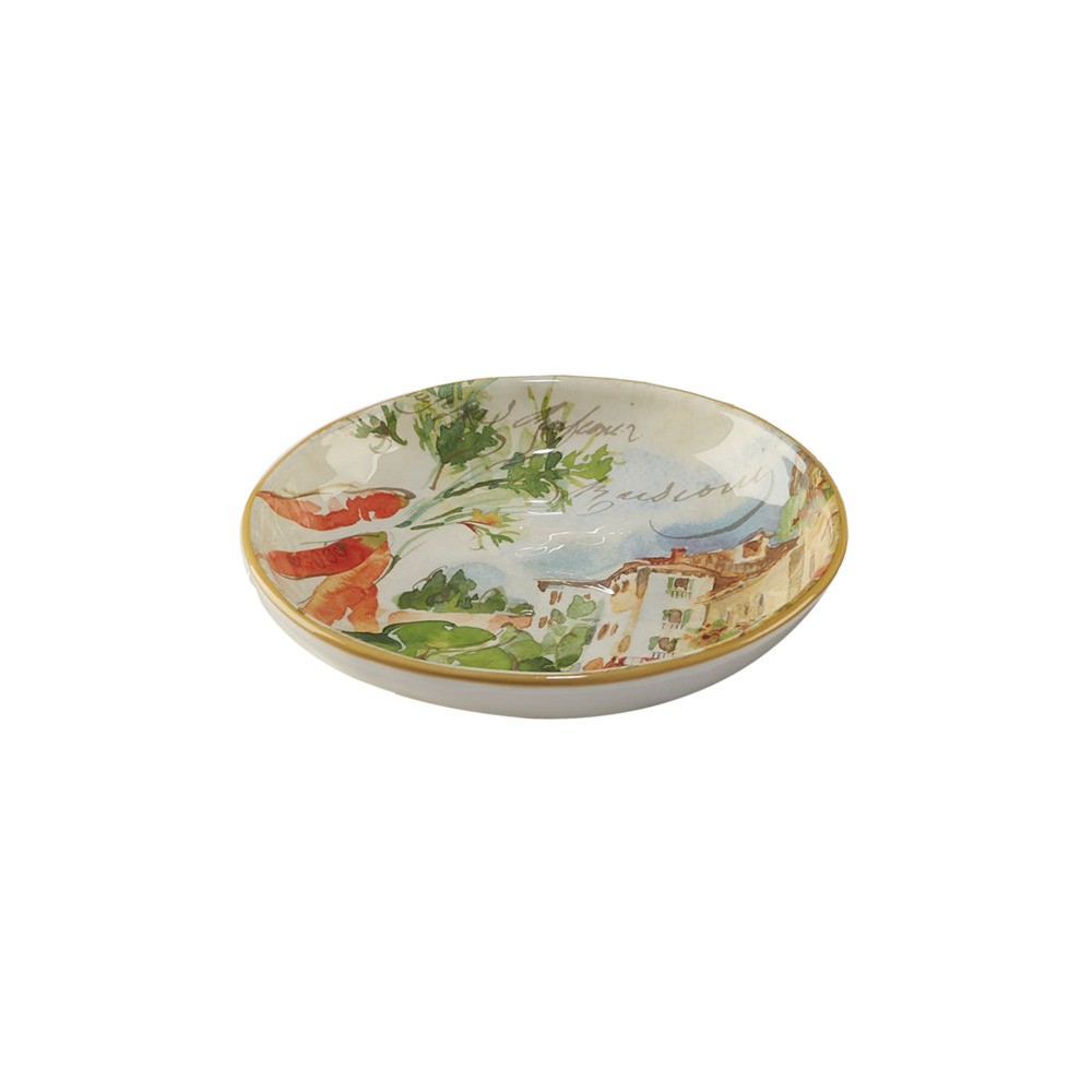 Тарелка суповая "Итальянский дворик" 24Х6см, Керамика, CERTIFIED INTERNATIONAL CORP, США