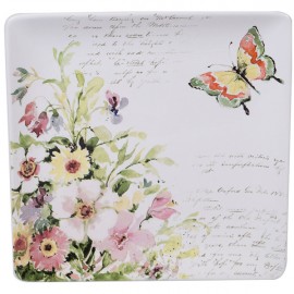 Блюдо квадратное "Весенний луг" 32см, Керамика, CERTIFIED INTERNATIONAL CORP, США