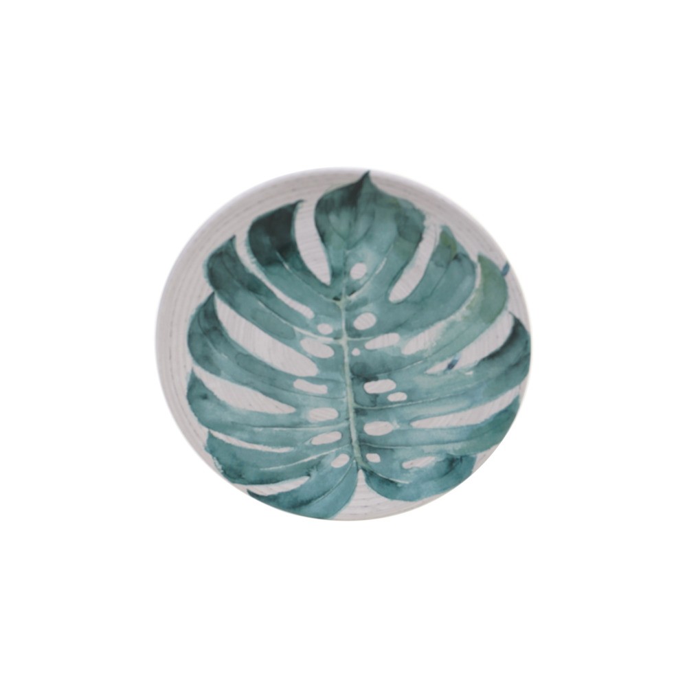 Тарелка закусочная  "Пальмовые листья" 22см, Керамика, CERTIFIED INTERNATIONAL CORP, США