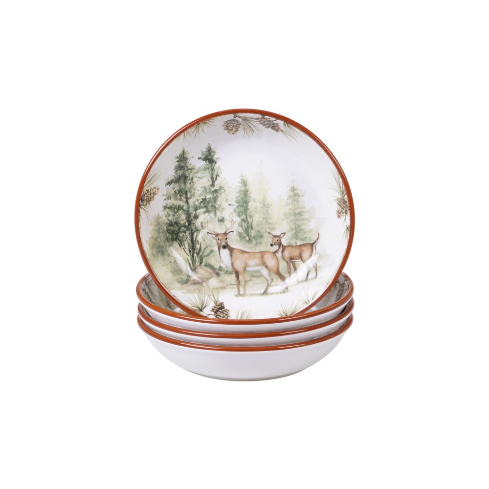 Тарелка суповая  "Заповедный лес" 23см, Керамика, CERTIFIED INTERNATIONAL CORP, США