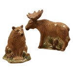 Набор соль и перец 3D "Заповедный лес" (лось 9см, медведь 8см), Керамика, CERTIFIED INTERNATIONAL CORP, США