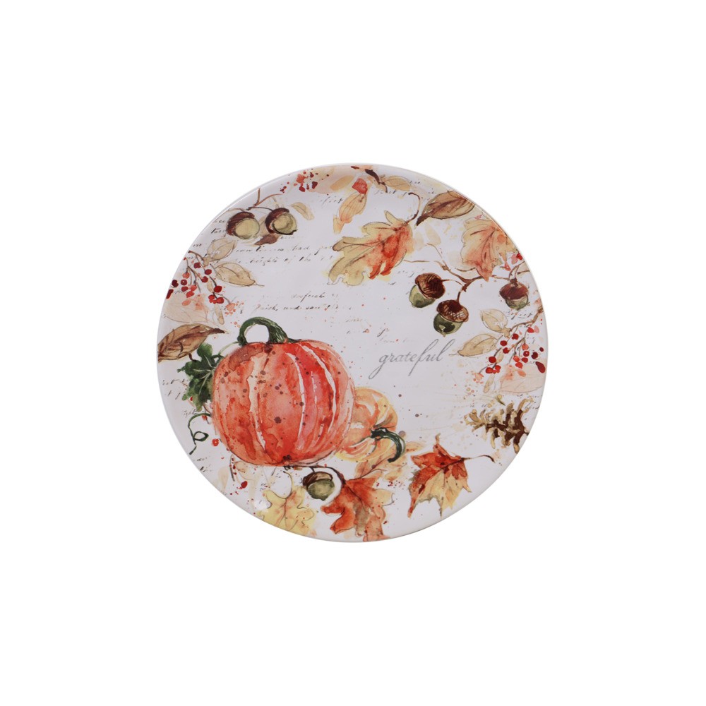 Тарелка закусочная "Осенние краски-grateful" 23см, Керамика, CERTIFIED INTERNATIONAL CORP, США