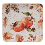 Тарелка пирожковая квадратная "Осенние краски. Яблоки" 15см, Керамика, CERTIFIED INTERNATIONAL CORP, США