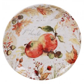 Тарелка подстановочная "Осенние краски" 33см, Керамика, CERTIFIED INTERNATIONAL CORP, США