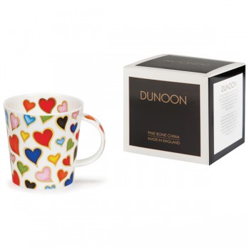 Кружка Dunoon "Золотые сердца.Кернгорм" 480мл, Фарфор костяной, Dunoon, Великобритания