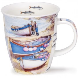 Кружка Dunoon "Отлив.Невис" 480мл (голубая), Фарфор костяной, Dunoon, Великобритания