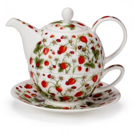 Набор чайный Dunoon "Эгоист.Земляника" 500мл, Фарфор костяной, Dunoon, Великобритания