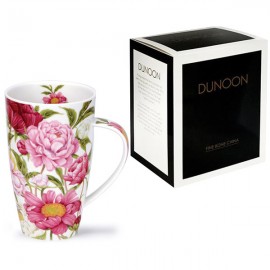 Кружка Dunoon "Пионы.Хенли" 600мл, Фарфор костяной, Dunoon, Великобритания