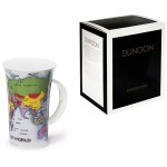 Кружка Dunoon "Карта мира.Гленко" 500мл, Фарфор костяной, Dunoon, Великобритания