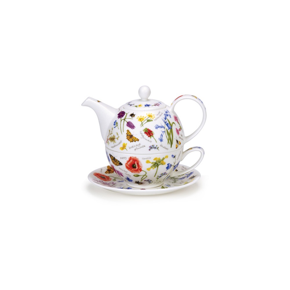 Набор чайный Dunoon "Полевые цветы.Эгоист" 500мл, Фарфор костяной, Dunoon, Великобритания