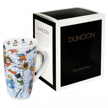 Кружка Dunoon "Снеговики.Хенли" 600мл, Фарфор костяной, Dunoon, Великобритания