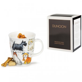 Кружка Dunoon "Игривые собаки.Невис" 480мл, Фарфор костяной, Dunoon, Великобритания