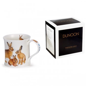 Кружка Dunoon "Зайцы на отдыхе.Уэссекс" 300мл, Фарфор костяной, Dunoon, Великобритания