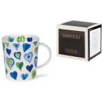 Кружка Dunoon "Влюблённые сердца.Ломонд" 320мл (голубая), Фарфор костяной, Dunoon, Великобритания