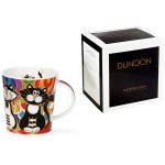 Кружка Dunoon "Чёрно-белые коты.Ломонд" 320мл (круги), Фарфор костяной, Dunoon, Великобритания