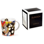 Кружка Dunoon "Чёрно-белые коты.Ломонд" 320мл (ромбы), Фарфор костяной, Dunoon, Великобритания