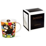 Кружка Dunoon "Чёрно-белые коты.Ломонд" 320мл (квадраты), Фарфор костяной, Dunoon, Великобритания