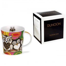 Кружка Dunoon "Совы.Круги.Ломонд" 320мл, Фарфор костяной, Dunoon, Великобритания